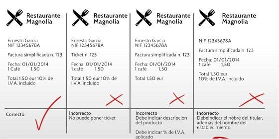 El adiós del tique: la factura simplificada.